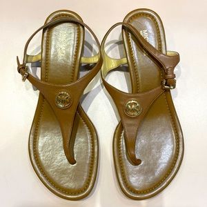 Michael Kors Leather Sandals 8.5